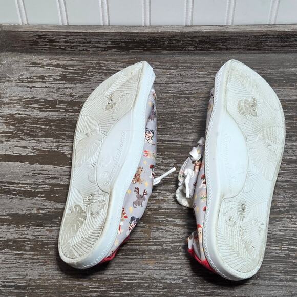 Tommy Bahama Women's Multicolor Holiday Puppy Canvas Slip On Sneaker Size 8 - Picture 7 of 7